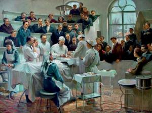 Архип Куинджи «Показательная операция в клинике Пирогова»