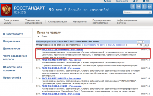 Сайт Росстандарта показывает информацию о системе добровольной сертификации услуг психологов, целителей, практиков нетрадиционной медицины и эзотериков