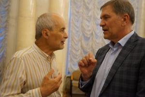 Андрей Назаренко на встрече с редакторами журналов РАН (справа). Фото Н. Деминой